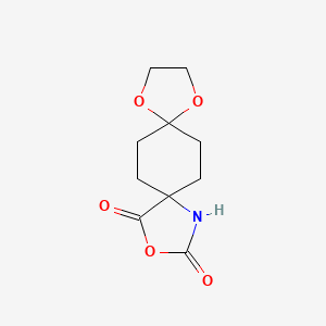 molecular formula C10H13NO5 B11717552 2,9,12-Trioxa-4-azadispiro[4.2.4.2]tetradecane-1,3-dione 