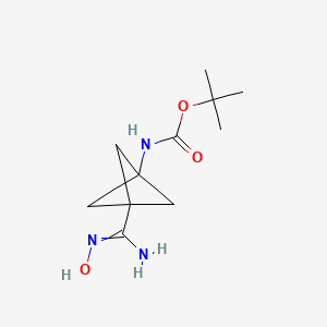 tert-butyl N-[3-(N'-hydroxycarbamimidoyl)-1-bicyclo[1.1.1]pentanyl]carbamate