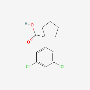 molecular formula C12H12Cl2O2 B11717558 1-(3,5-Dichlorophenyl)cyclopentanecarboxylic Acid 