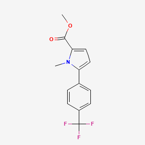 Methyl 1-Methyl-5-[4-(trifluoromethyl)phenyl]pyrrole-2-carboxylate