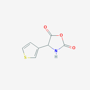 molecular formula C7H5NO3S B11717589 4-(3-Thienyl)oxazolidine-2,5-dione 