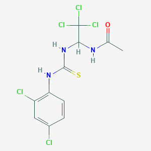 N-(2,2,2-trichloro-1-{[(2,4-dichlorophenyl)carbamothioyl]amino}ethyl)acetamide