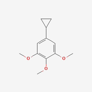 molecular formula C12H16O3 B11717611 5-Cyclopropyl-1,2,3-trimethoxybenzene 