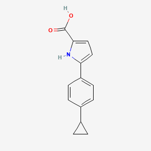 5-(4-cyclopropylphenyl)-1H-pyrrole-2-carboxylic acid