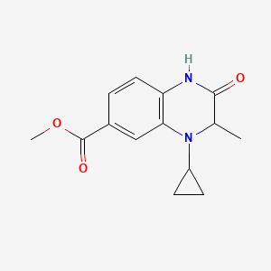 Methyl 4-Cyclopropyl-3-methyl-2-oxo-1,2,3,4-tetrahydroquinoxaline-6-carboxylate