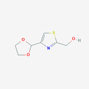 [4-(1,3-Dioxolan-2-yl)-1,3-thiazol-2-yl]methanol