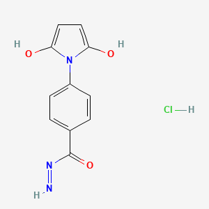 molecular formula C11H10ClN3O3 B1171772 4-(2,5-Dioxo-2,5-dihydro-1H-pyrrol-1-YL)benzohydrazide hydrochloride CAS No. 170966-09-3