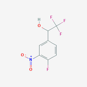 2,2,2-Trifluoro-1-(4-fluoro-3-nitrophenyl)ethan-1-ol