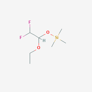 molecular formula C7H16F2O2Si B11717766 (1-Ethoxy-2,2-difluoroethoxy)trimethylsilane 