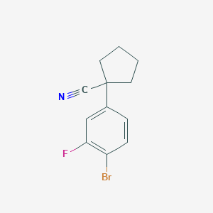 1-(4-Bromo-3-fluorophenyl)cyclopentanecarbonitrile