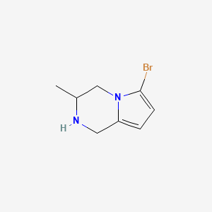 6-Bromo-3-methyl-1,2,3,4-tetrahydropyrrolo[1,2-a]pyrazine