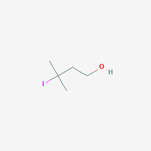 molecular formula C5H11IO B11717857 3-Iodo-3-methyl-1-butanol 