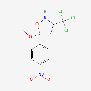 5-Methoxy-5-(4-nitrophenyl)-3-(trichloromethyl)-1,2-oxazolidine