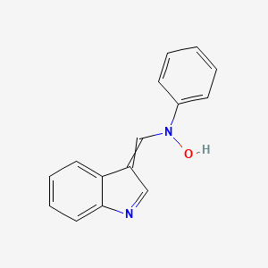 (NZ)-N-[(1H-indol-3-yl)methylidene]-N-oxidoanilinium