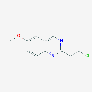 molecular formula C11H11ClN2O B11717900 2-(2-Chloroethyl)-6-methoxyquinazoline CAS No. 2006277-23-0