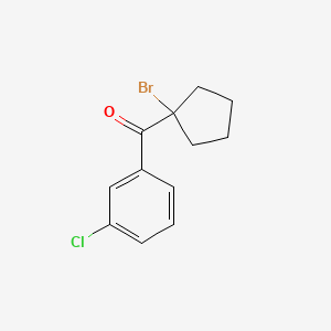 (1-Bromocyclopentyl)(3-chlorophenyl)methanone