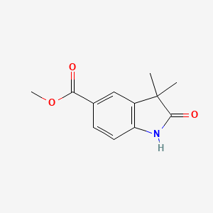 molecular formula C12H13NO3 B11717974 methyl 3,3-dimethyl-2-oxo-2,3-dihydro-1H-indole-5-carboxylate 