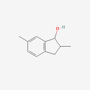 molecular formula C11H14O B11717998 2,6-dimethyl-2,3-dihydro-1H-inden-1-ol 