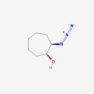 molecular formula C7H13N3O B11718031 (1S,2R)-2-azidocycloheptan-1-ol 