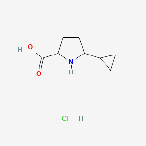 5-Cyclopropylpyrrolidine-2-carboxylic acid hydrochloride