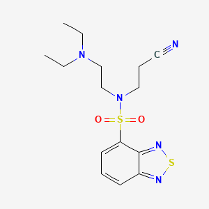 N-(2-cyanoethyl)-N-[2-(diethylamino)ethyl]-2,1,3-benzothiadiazole-4-sulfonamide