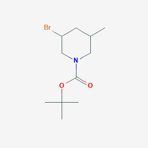 molecular formula C11H20BrNO2 B11718086 Tert-butyl 3-bromo-5-methylpiperidine-1-carboxylate 