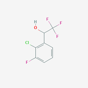 1-(2-Chloro-3-fluorophenyl)-2,2,2-trifluoroethan-1-ol