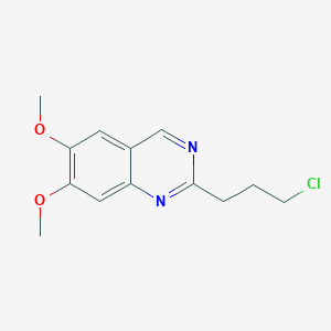 molecular formula C13H15ClN2O2 B11718136 2-(3-Chloropropyl)-6,7-dimethoxyquinazoline 