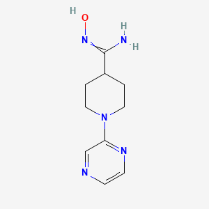 N-hydroxy-1-(pyrazin-2-yl)piperidine-4-carboximidamide