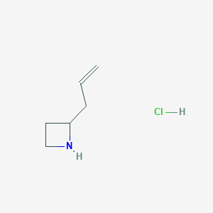 molecular formula C6H12ClN B11718148 2-(Prop-2-en-1-yl)azetidine hydrochloride 