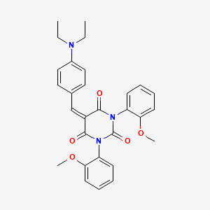 5-{[4-(Diethylamino)phenyl]methylidene}-1,3-bis(2-methoxyphenyl)-1,3-diazinane-2,4,6-trione