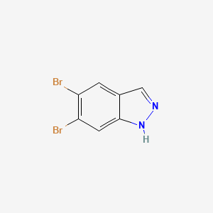 molecular formula C7H4Br2N2 B11718330 5,6-dibromo-1H-indazole 