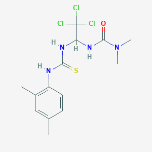 N,N-dimethyl-N'-(2,2,2-trichloro-1-{[(2,4-dimethylanilino)carbothioyl]amino}ethyl)urea