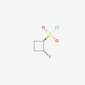 (1R,2R)-2-fluorocyclobutane-1-sulfonyl chloride