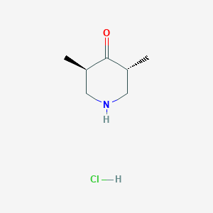 (3R,5R)-3,5-dimethylpiperidin-4-one hydrochloride