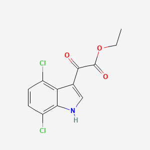 Ethyl 2-(4,7-Dichloro-3-indolyl)-2-oxoacetate