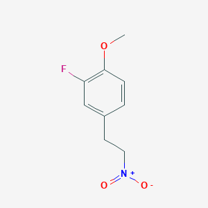 molecular formula C9H10FNO3 B11718432 2-Fluoro-4-(2-nitroethyl)anisole 