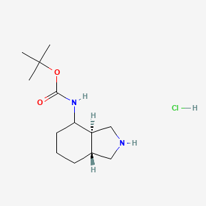 tert-butyl N-[(3aR,7aR)-octahydro-1H-isoindol-4-yl]carbamate hydrochloride