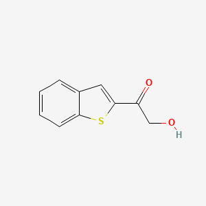 molecular formula C10H8O2S B11718488 1-(Benzo[b]thiophen-2-yl)-2-hydroxyethanone 