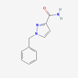 molecular formula C11H11N3O B11718494 1-Benzylpyrazole-3-carboxamide CAS No. 1803606-78-1