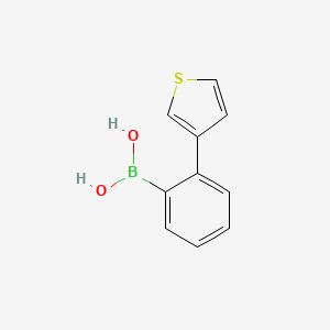 molecular formula C10H9BO2S B11718502 2-(3-Thienyl)phenylboronic acid 