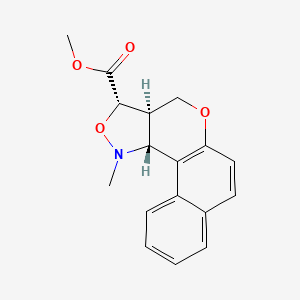 methyl (13R,14S,17R)-16-methyl-11,15-dioxa-16-azatetracyclo[8.7.0.02,7.013,17]heptadeca-1(10),2,4,6,8-pentaene-14-carboxylate