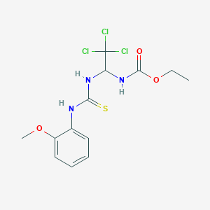 Ethyl 2,2,2-trichloro-1-{[(2-methoxyanilino)carbothioyl]amino}ethylcarbamate