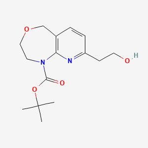 tert-butyl 8-(2-hydroxyethyl)-2,3-dihydropyrido[2,3-e][1,4]oxazepine-1(5H)-carboxylate