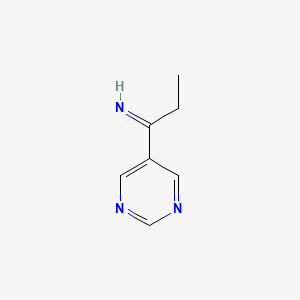 1-(Pyrimidin-5-yl)propan-1-imine