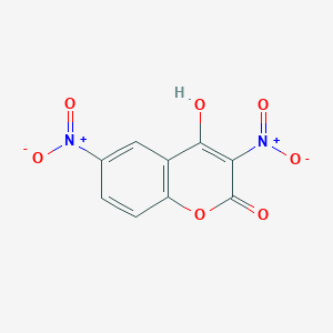 molecular formula C9H4N2O7 B11718588 4-hydroxy-3,6-dinitro-2H-chromen-2-one CAS No. 55005-14-6