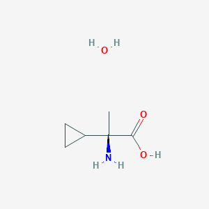 (2R)-2-amino-2-cyclopropylpropanoic acid hydrate