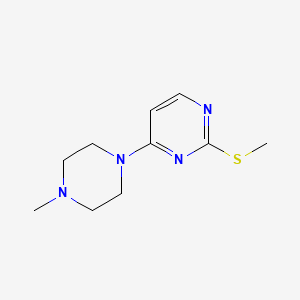 molecular formula C10H16N4S B11718626 4-(4-Methylpiperazin-1-yl)-2-(methylthio)pyrimidine 