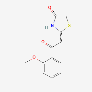 2-[2-(2-Methoxyphenyl)-2-oxoethylidene]-1,3-thiazolidin-4-one