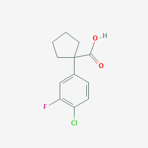 1-(4-Chloro-3-fluorophenyl)cyclopentanecarboxylic Acid